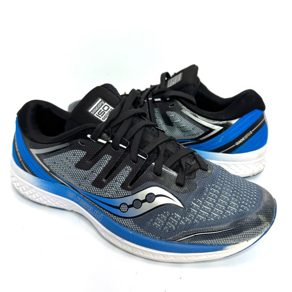 Saucony Guide ISO 2 EVERRUN Men's Running Shoe Blue, Silver S20464-1 SIZE 7.5